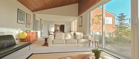 Televisión y chimenea