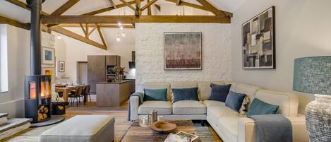 Télévision, cheminée