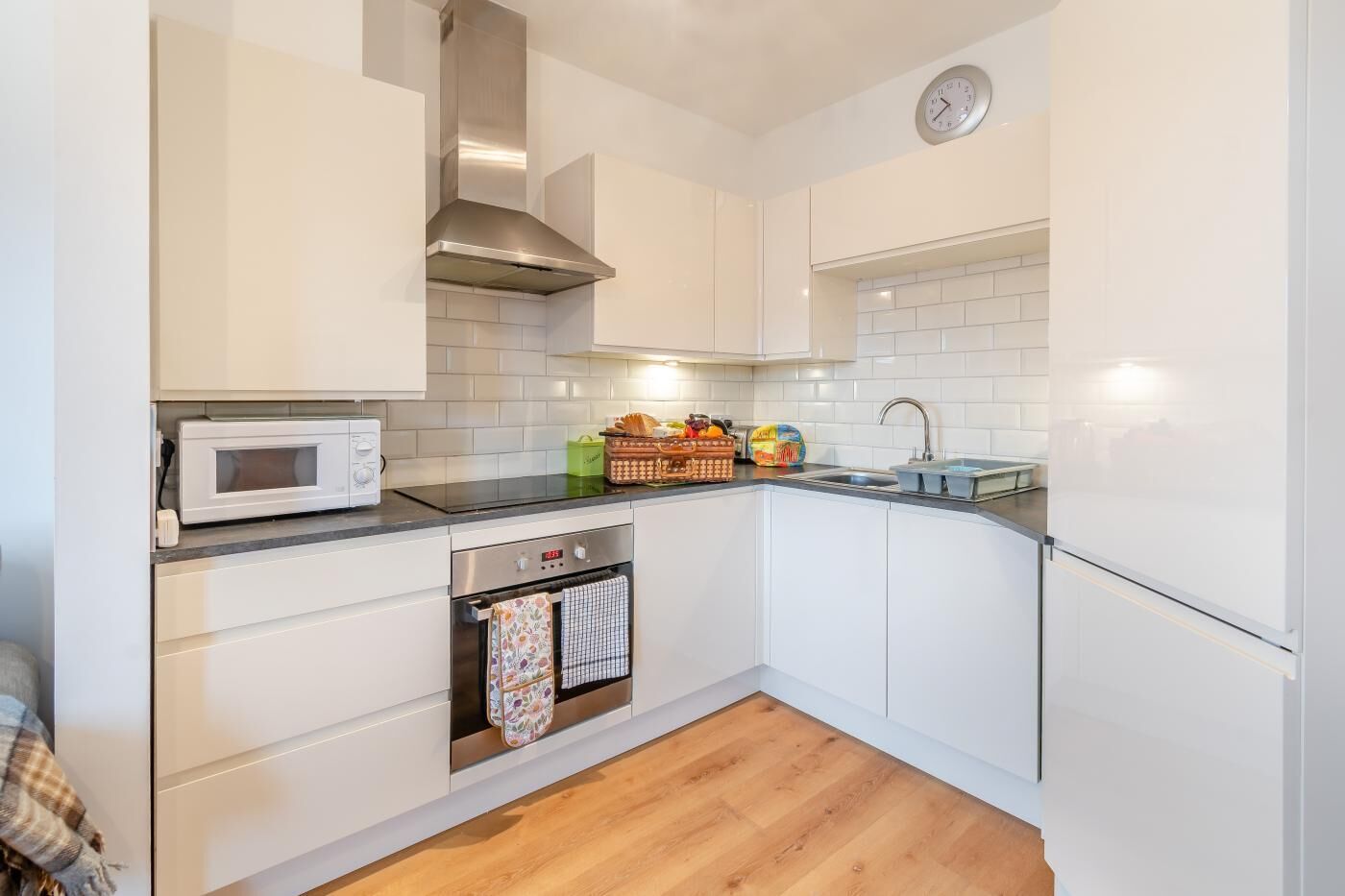 Microwave, oven, dishwasher, highchair