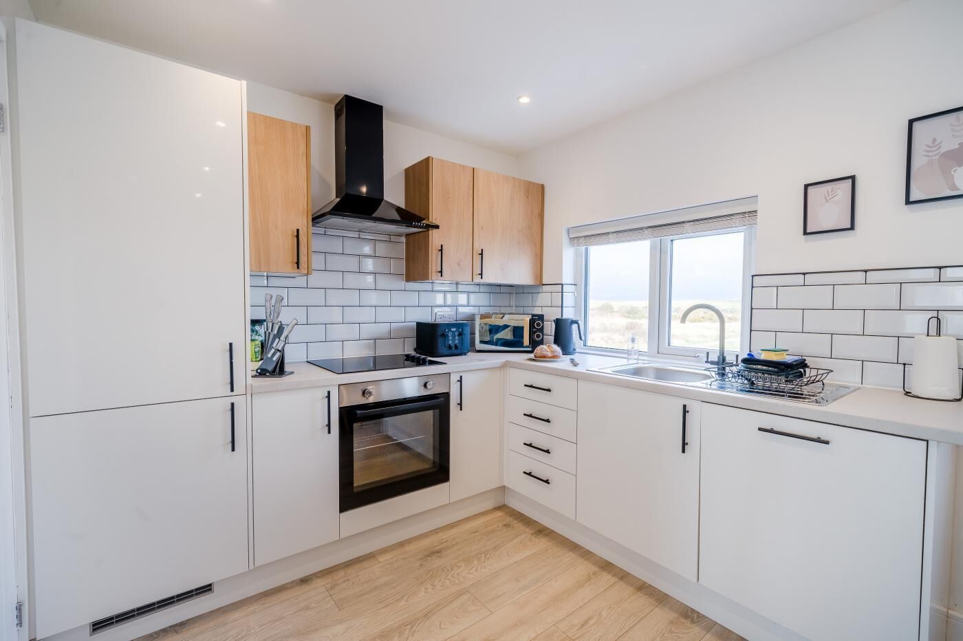 Microwave, oven, dishwasher, highchair