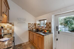 Microwave, oven, dishwasher, high chair