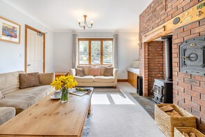 Télévision, cheminée