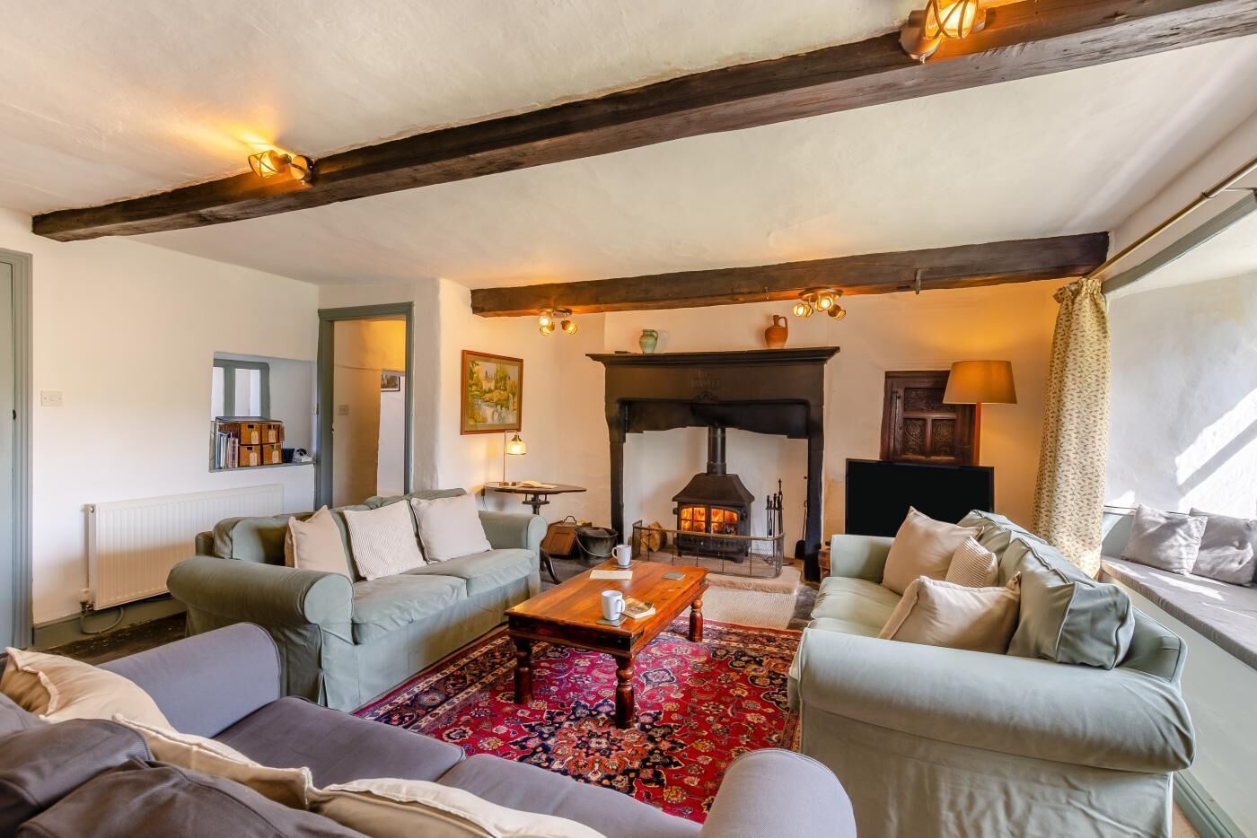 تلفزيون، مدفأة