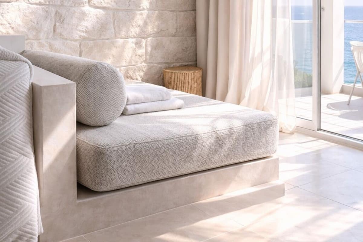 Premium bedding, down duvets, Select Comfort beds, minibar