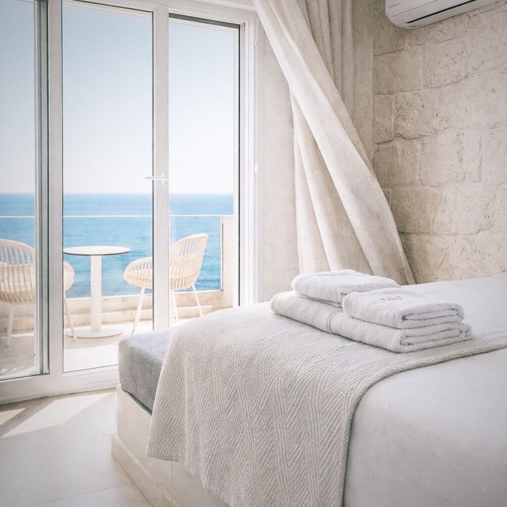 Premium bedding, down duvets, Select Comfort beds, minibar