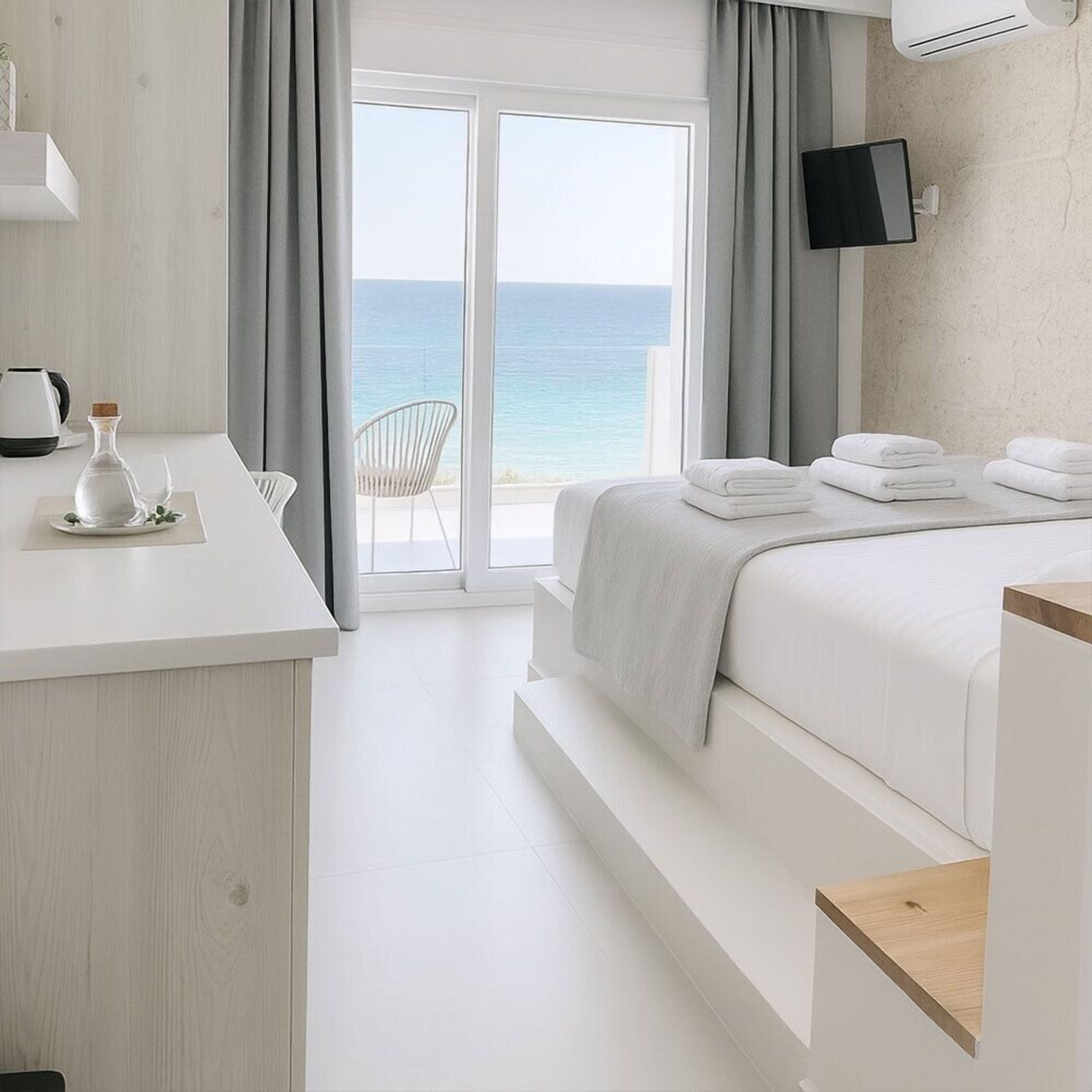 Premium bedding, down comforters, Select Comfort beds, minibar