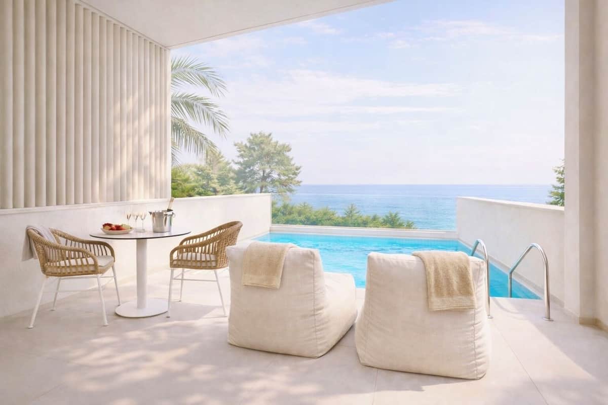 Premium bedding, down duvets, Select Comfort beds, minibar