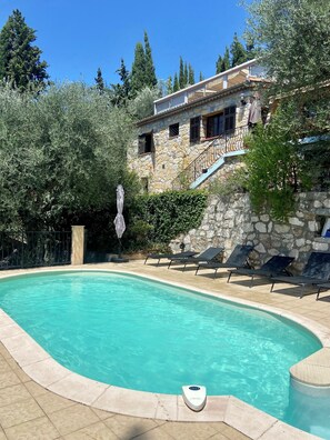 Pool - Near Nice large private villa and pool (Drap)
