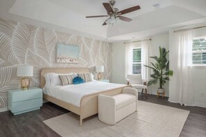 Iron/ironing board, travel cot, WiFi, bed sheets - Family Beach Escape w/ Private Pool|Downtown St. A (St. Augustine)