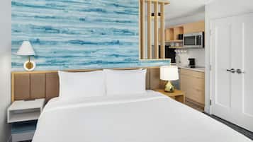 Studio suite, 1 kingsize bed met slaapbank | Luxe beddengoed, een kluis op de kamer, een bureau, een laptopwerkplek