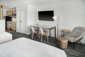 Studio Suite, 2 Queen Beds | Premium bedding, in-room safe, desk, laptop workspace - Towneplace Suites By Marriott Romeoville (Romeoville)