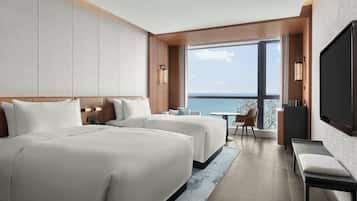 Premium bedding, down duvets, minibar, in-room safe