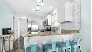 Condo, Multiple Beds (Gulf Island 421) | Private kitchen | Oven, toaster