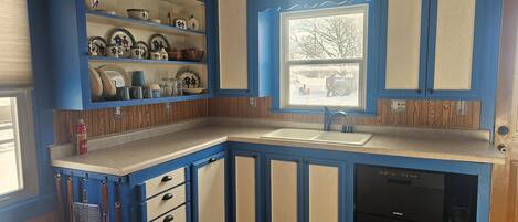 Microwave, oven, stovetop, dishwasher