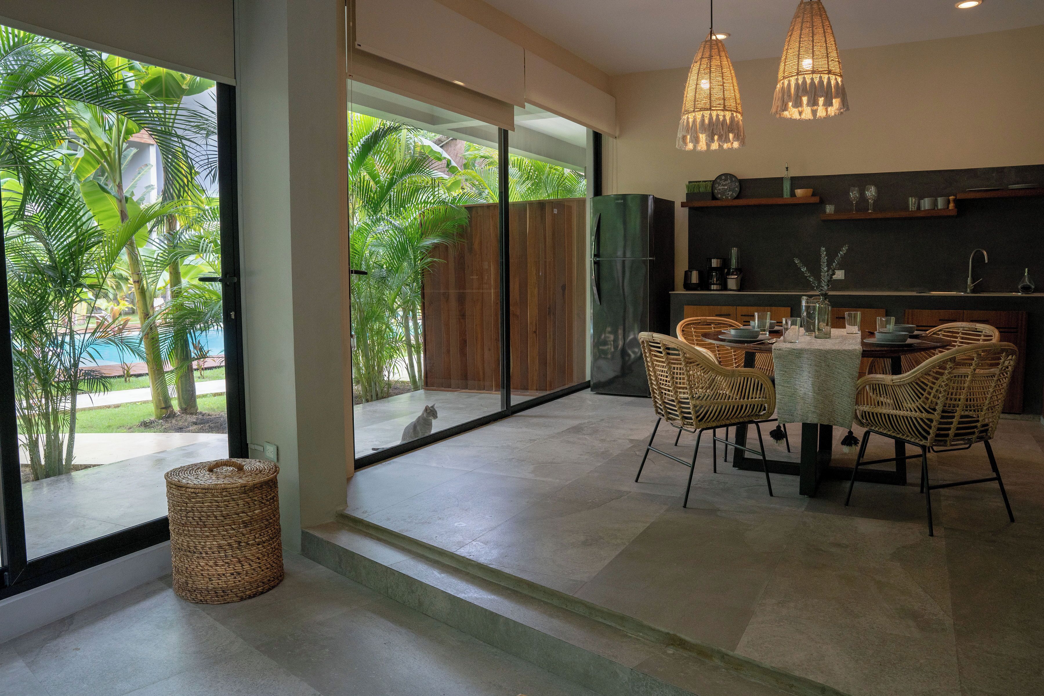 Apartment, 1 King Bed with Sofa bed, Patio, Pool View | Living area | 50-inch Smart TV with digital channels