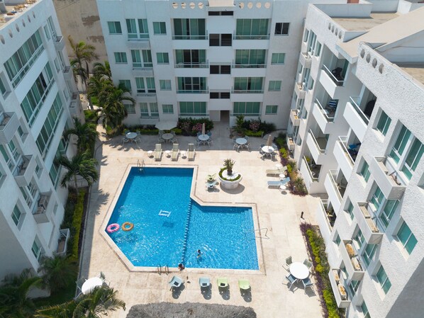 Outdoor pool - Mar y Tierra Depto 301-B (Manzanillo)