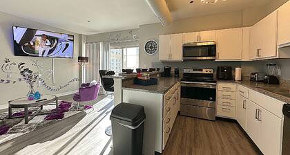 Cozy 2bedroom 2 bathroom penthouse w/balcony located in the heart of Indy