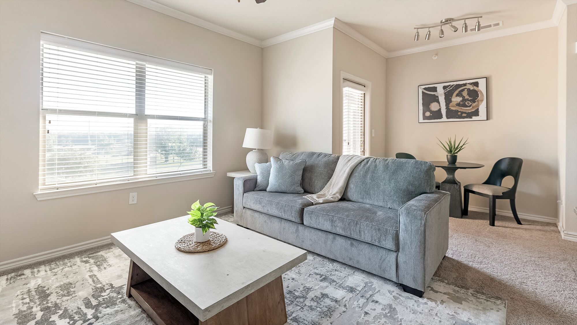 Apartment (1 Bedroom) | Living area | 50-inch TV with digital channels