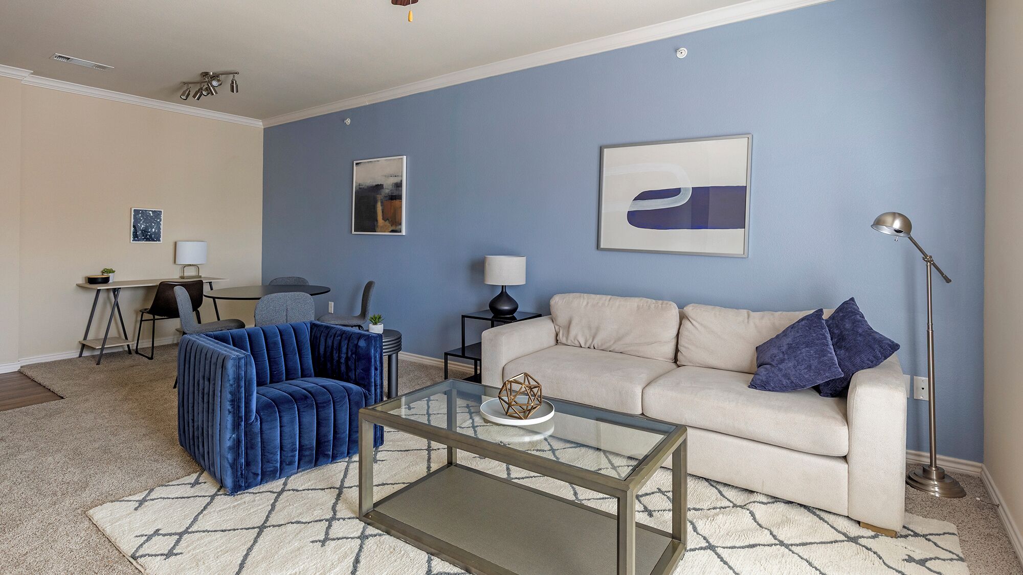 Apartment (2 Bedrooms) | Living area | 50-inch TV with digital channels