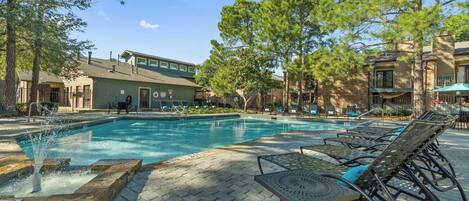 Indoor pool, seasonal outdoor pool