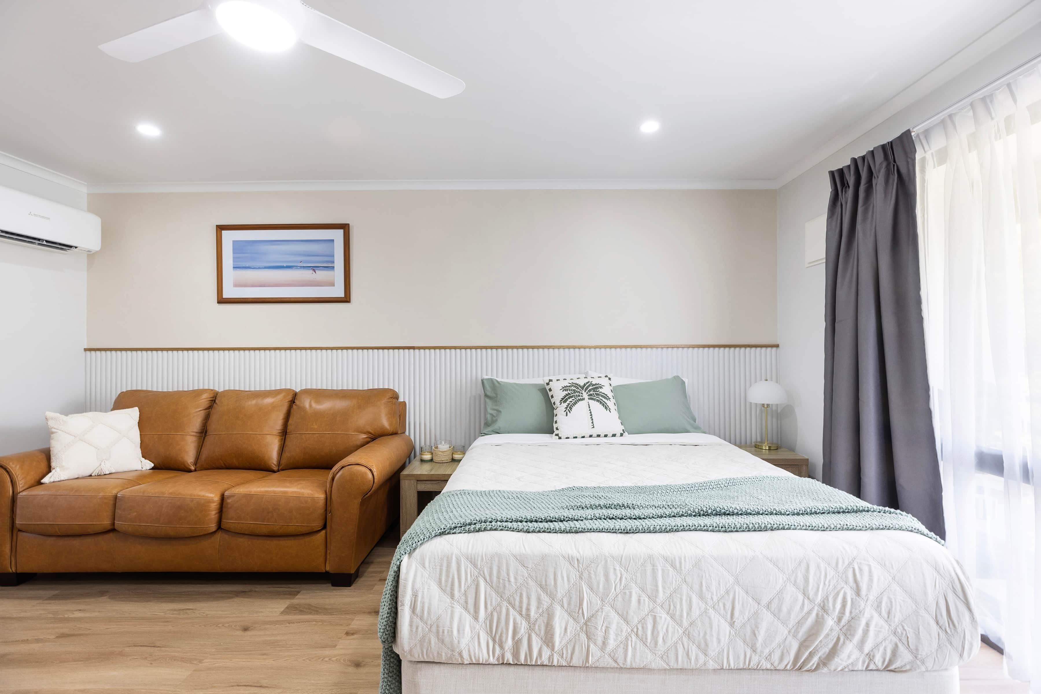 1 bedroom, iron/ironing board, bed sheets