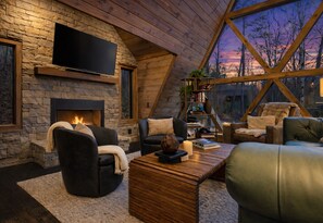 Interior - Stylish A-Frame Escape • Secluded, HotTub, FirePit (Mccaysville)