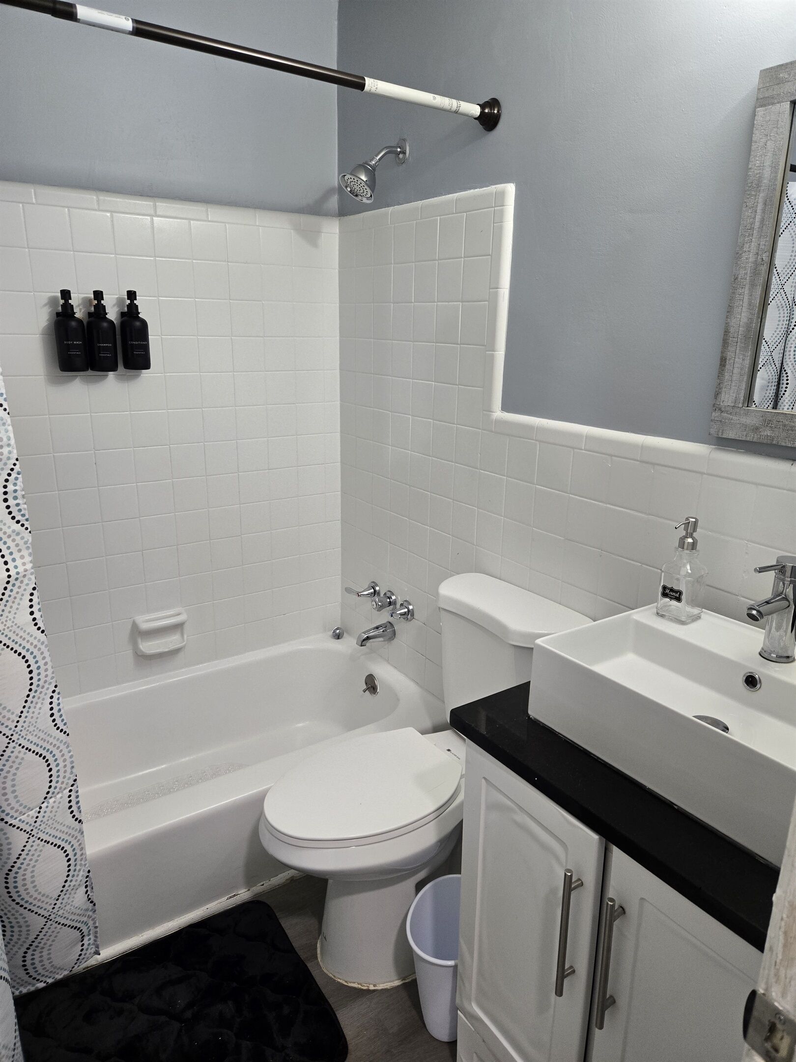 Hair dryer, towels