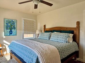 2 bedrooms, iron/ironing board, WiFi, bed sheets