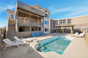 A heated pool