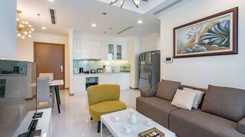 Apartment, 2 Bedrooms, City View | Iron/ironing board, free WiFi