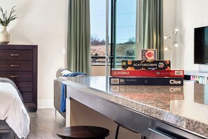 Interior - Modern Studio • Mountain Views • Private Patio (Golden)