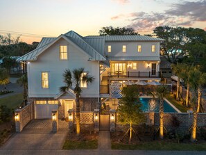 Exterior - Luxury 6BR Coastal Retreat for 12 | Heated Pool Access (Tybee Island)
