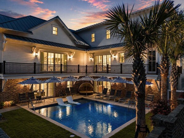 A heated pool