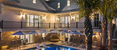 A heated pool