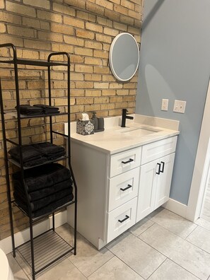 Towels, soap, toilet paper