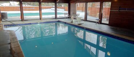 Indoor pool, a heated pool