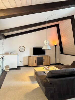 Smart TV, DVD player, books, stereo