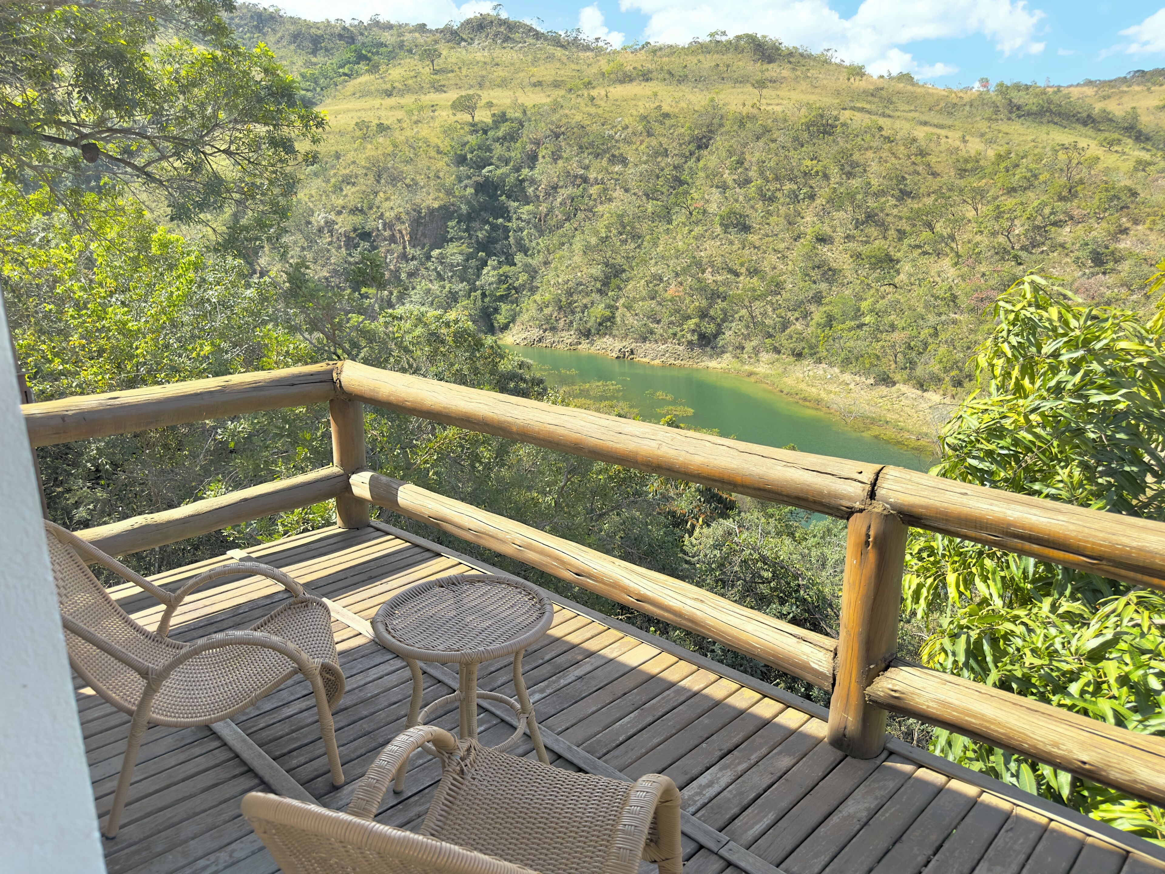 Superior Chalet, River View | Courtyard view