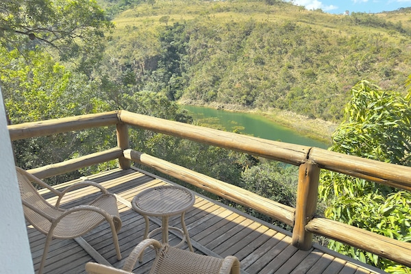 Superior Chalet, River View | Courtyard view