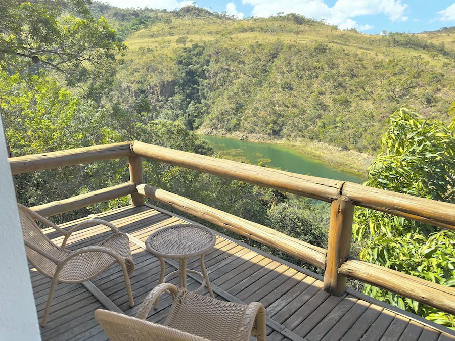 Superior Chalet, River View | Courtyard view