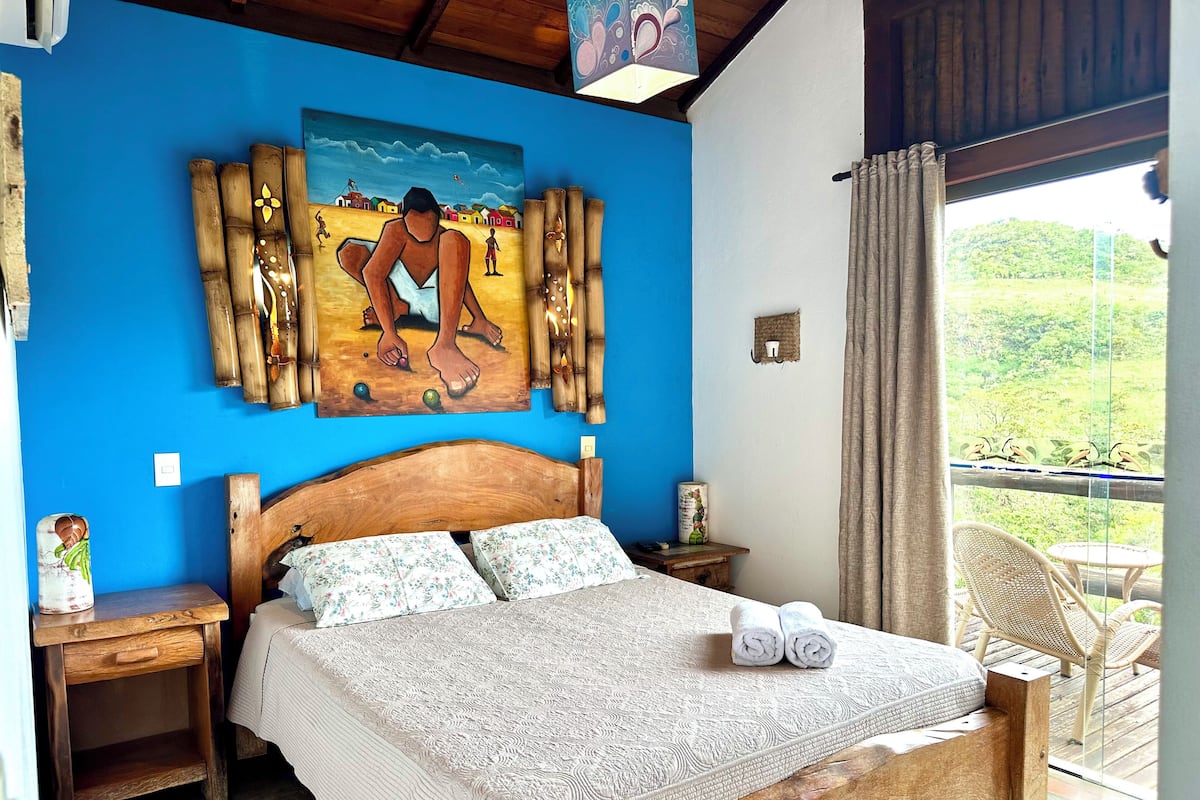 Superior-chalet, jokinäköala | Pimennysverhot, ilmainen Wi-Fi