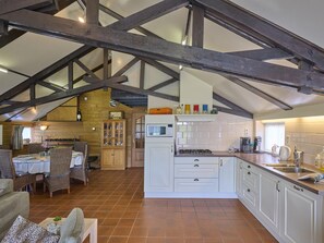 Fridge, microwave, oven, stovetop - Quietly located holiday home with large pool (Oisterwijk)