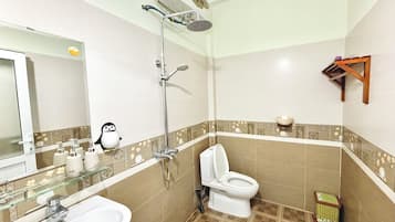 Free toiletries, hair dryer, towels, soap