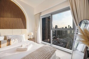 2 bedrooms, iron/ironing board, WiFi, bed sheets - Burj Khalifa NYE Fireworks & Fountain Show Views (Dubai)