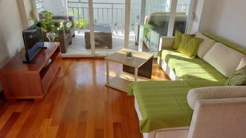 Apartment (One Bedroom Apartment With Balcony (M) | Living room | 32-inch flat-screen TV with digital channels