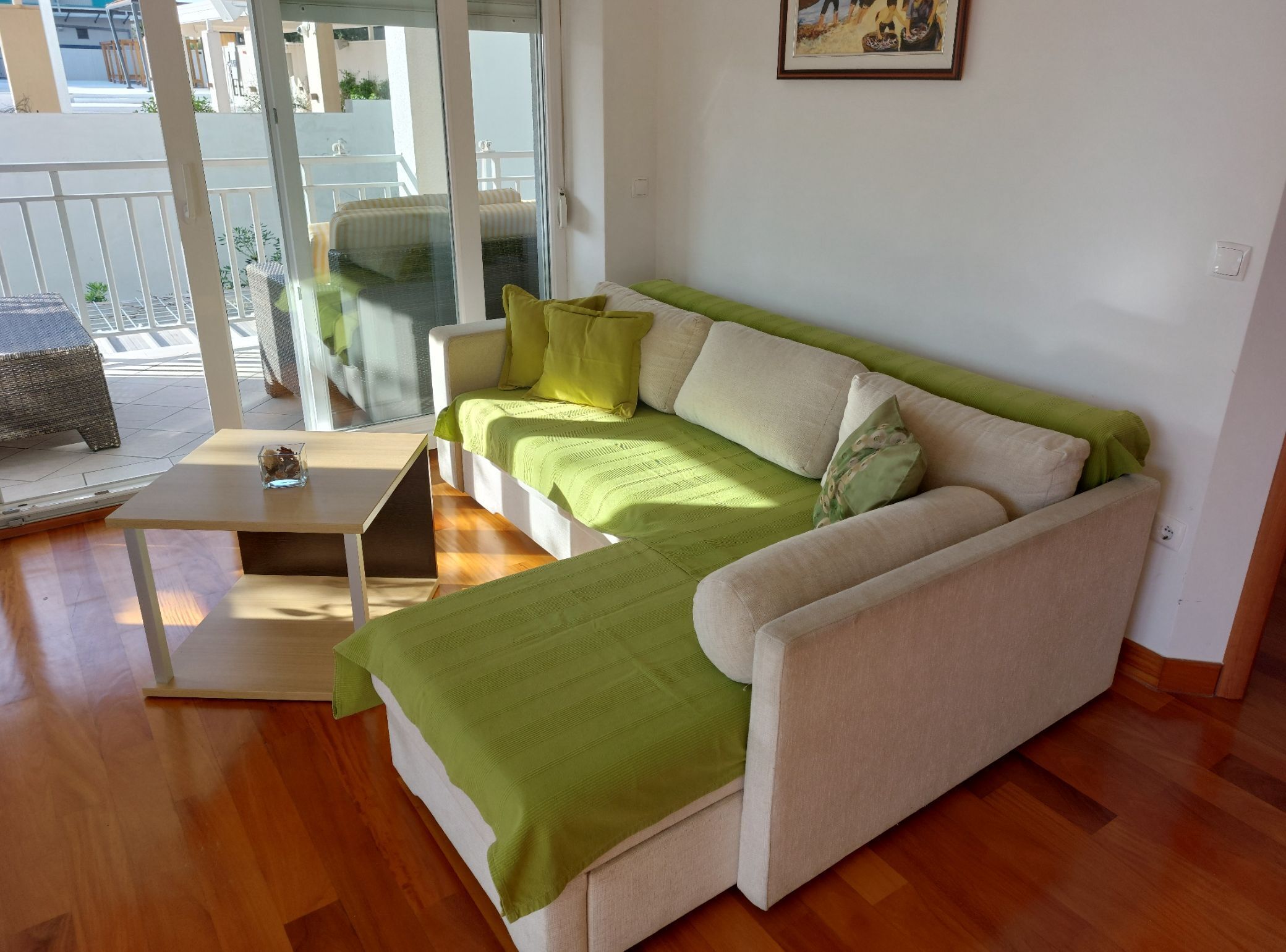 Apartment (One Bedroom Apartment With Balcony (M) | Living room | 32-inch flat-screen TV with digital channels