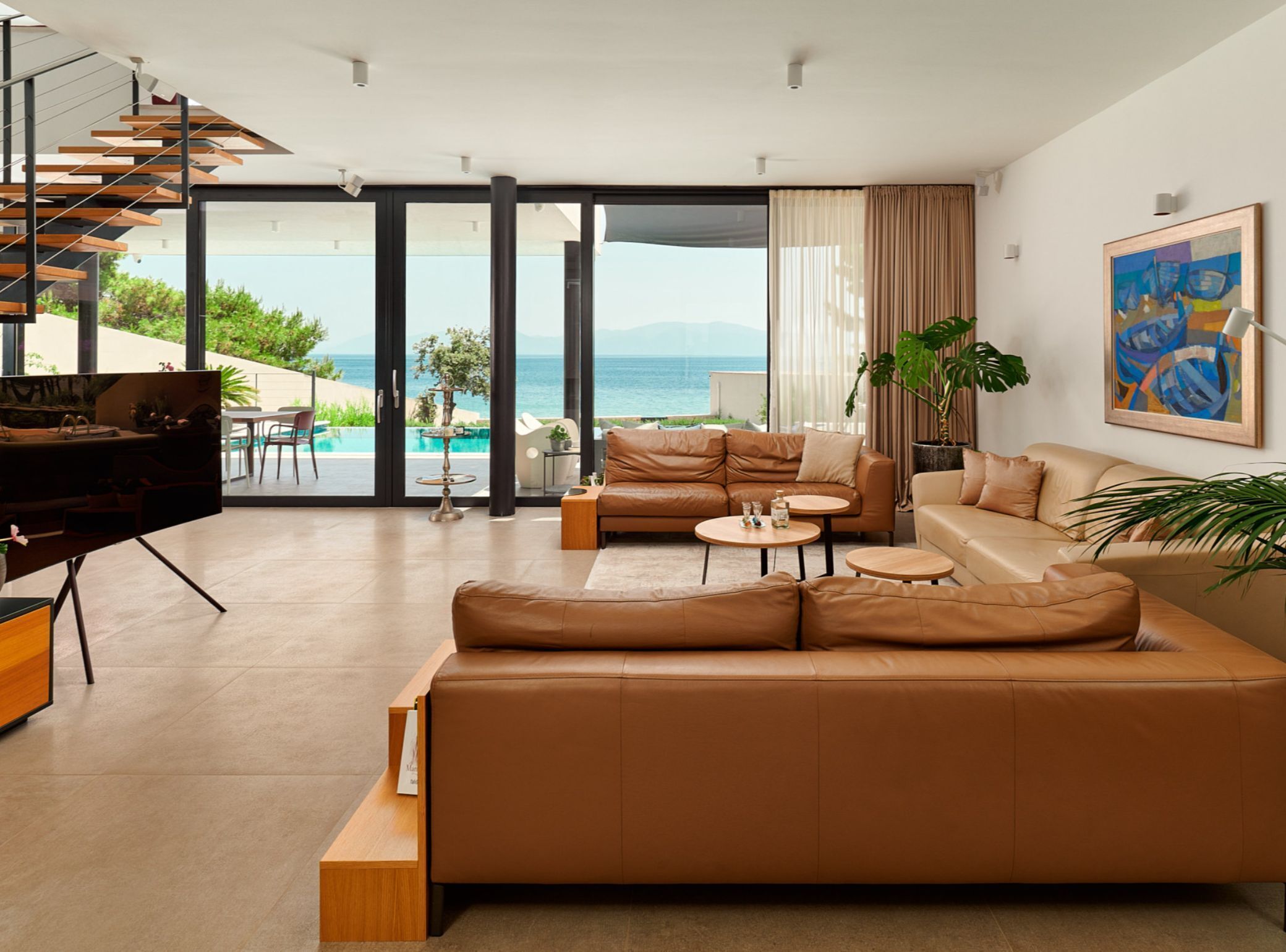 House (Four bedroom Vila with pool and hot t) | Living room
