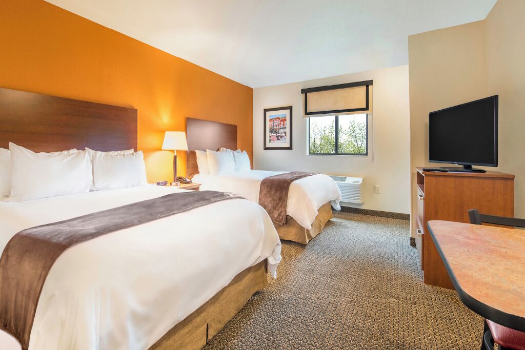Stretch out on plush beds and enjoy a restful stay.