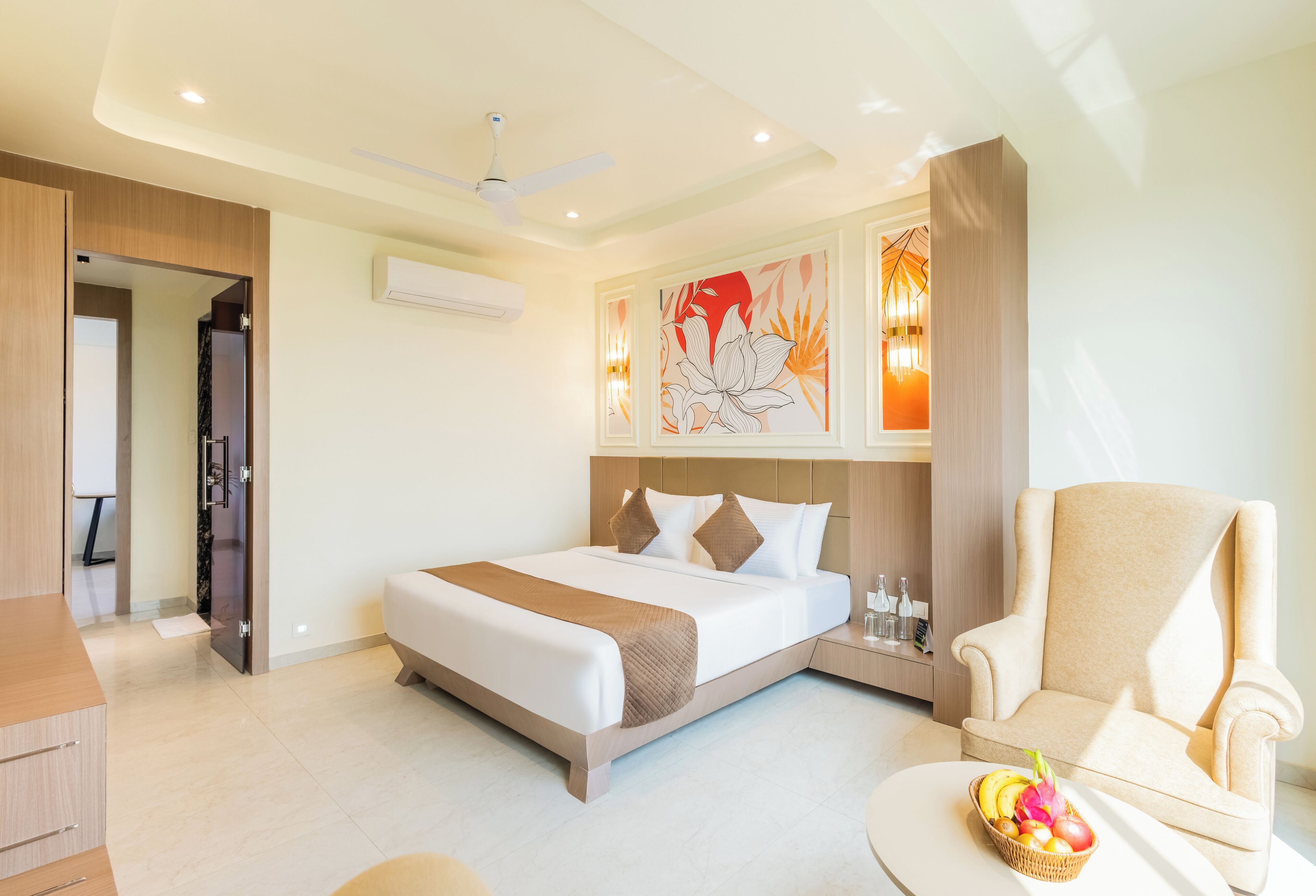 エグゼクティブ スイート シティビュー | デスク、可動式ベッド、WiFi (無料)、ベッドシーツ