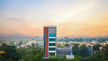 Façana frontal de l'allotjament
